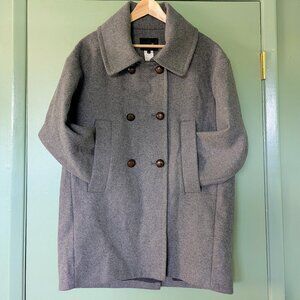 Authentic Isabel Marant Grey Wool Cashmere Coat Size 0 Designer Winter Outerwear